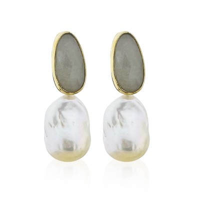 Moon Stone Collection Earring - Thumbnail