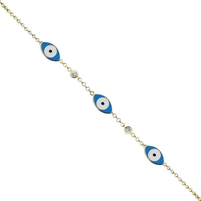 byEdaÇetin - Moss Enamel Eye Bracelet