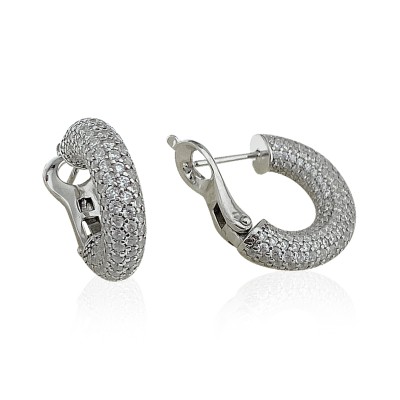 byEdaÇetin - Neftis Stone Hoop Earrings
