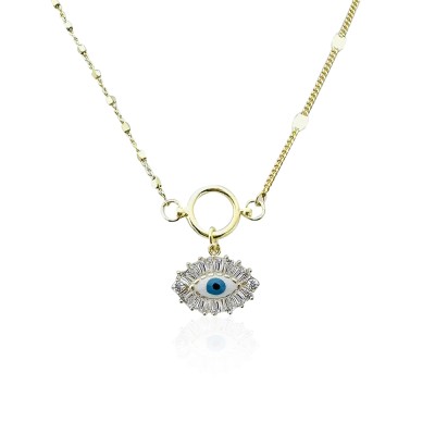 New Series Baguette Eye Necklace