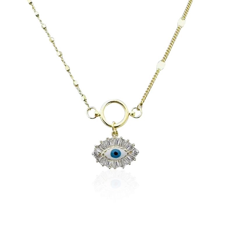 New Series Baguette Eye Necklace