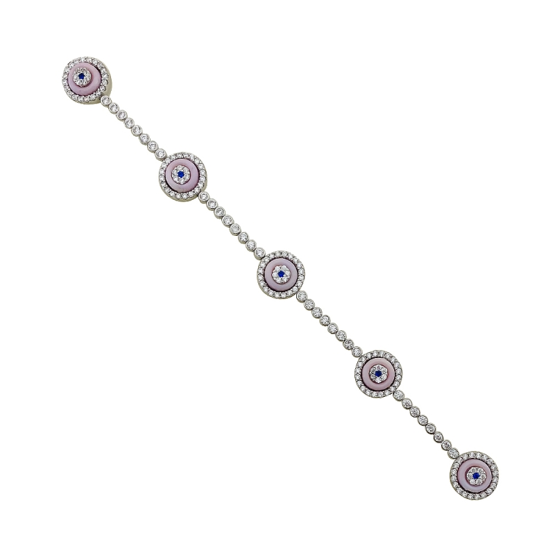 New Series Thin Glass Eye Bracelet - Five - 2