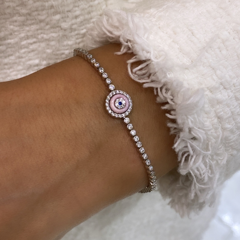 New Series Thin Glass Eye Bracelet - Single - 5