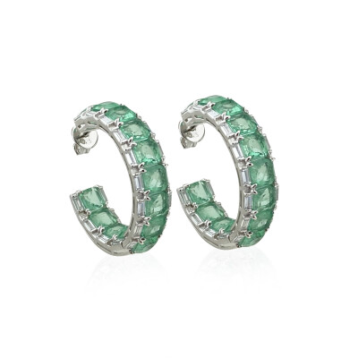 Nile Green Hoop Earrings - by Eda Çetin