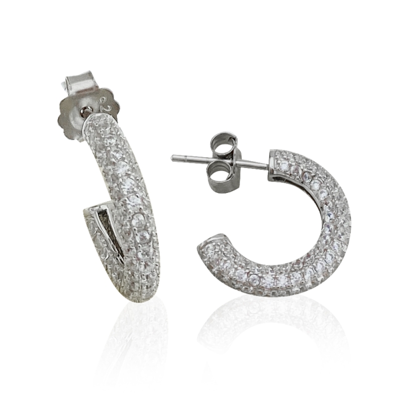 Nox Stone Hoop Earrings - 2