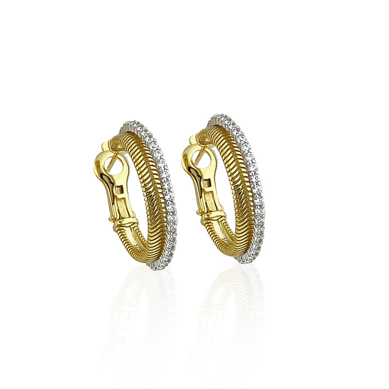 Nuva Italian Hoop Earrings - 1
