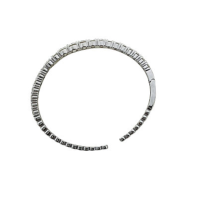 Open-Back Moissanite Cuff Bracelet - by Eda Çetin