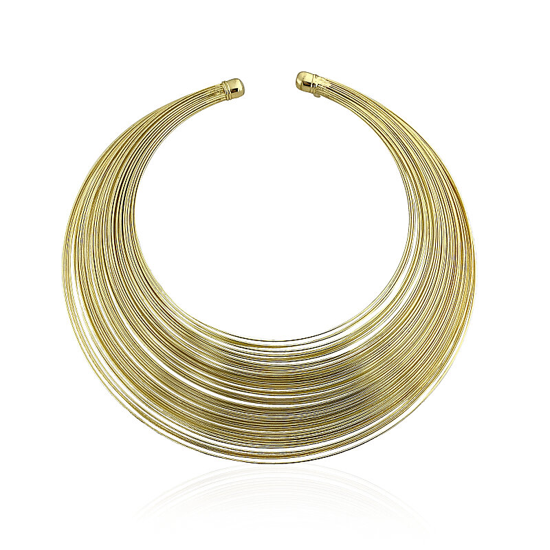 Oria Wide Ring Choker Necklace - 1