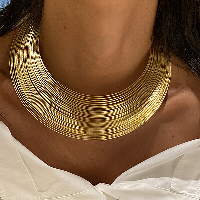 Oria Wide Ring Choker Necklace - by Eda Çetin