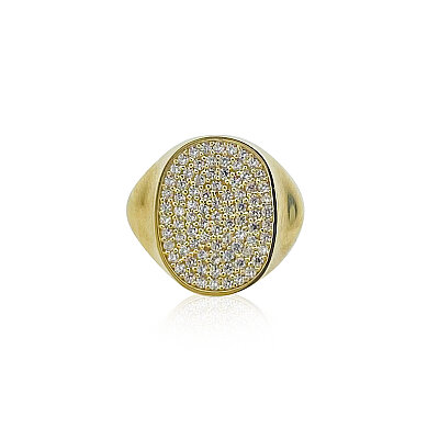 Oval-Shaped Pinky Ring - by Eda Çetin