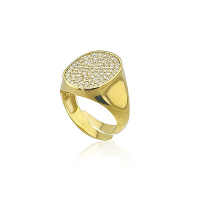 Oval-Shaped Pinky Ring - by Eda Çetin