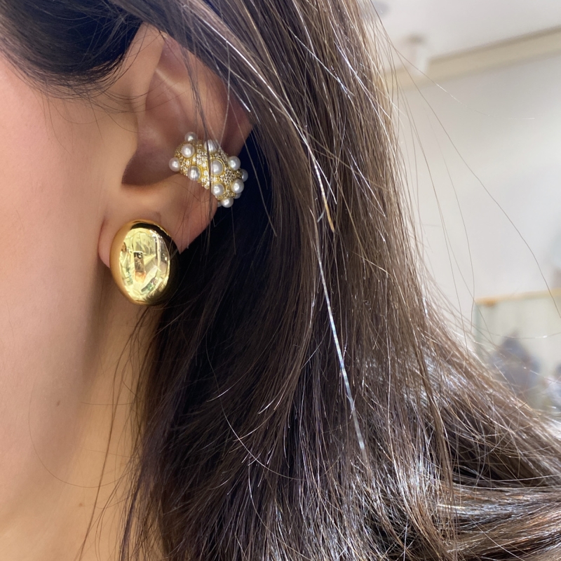 Oval Toffy Italian Earrings