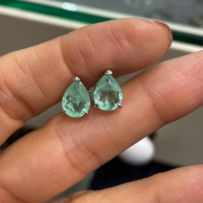 by Eda Çetin - Paraiba Drop Earrings (1)