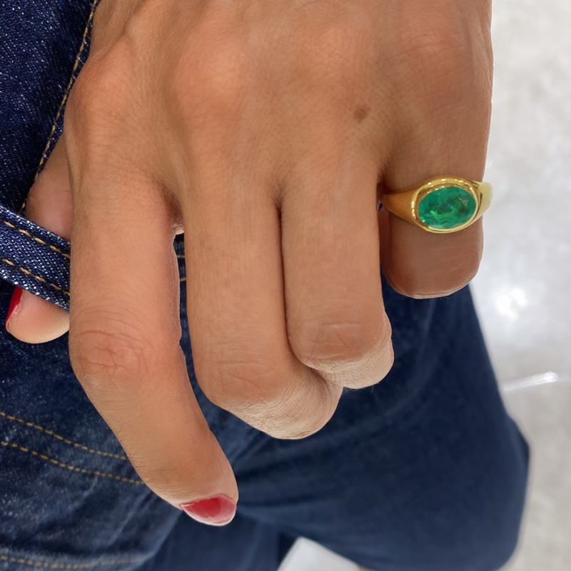 Paraiba Pinky Ring - 2