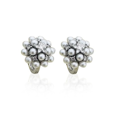 Paula Pearl Earrings - Thumbnail