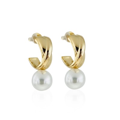 by Eda Çetin - Pearl Earring in Rox Hoop