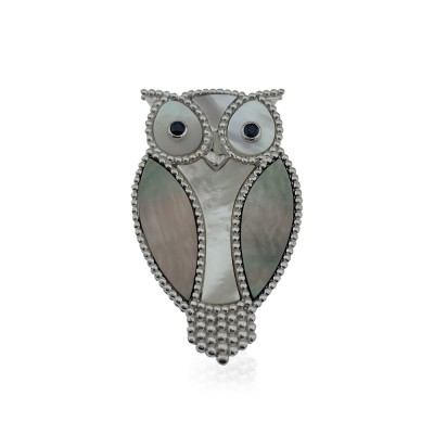 byEdaÇetin - Pearlescent Owl Brooch
