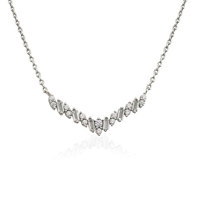 Pera Baguette Necklace