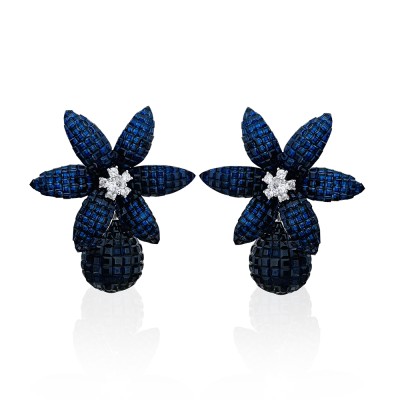 byEdaÇetin - Perfect Blue Collection Earrings