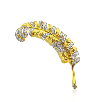 Perla Feather Brooch - by Eda Çetin