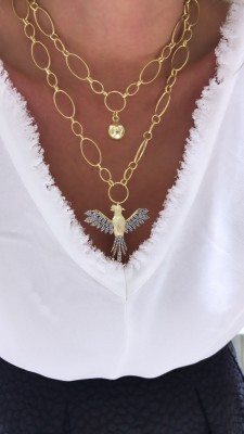 Phoenix Necklace - Gold - Thumbnail