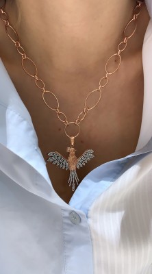 Phoenix Necklace - Rose - Thumbnail