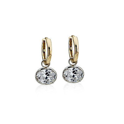Piana Oval Hoop Earrings - Small Size (Plain) - by Eda Çetin
