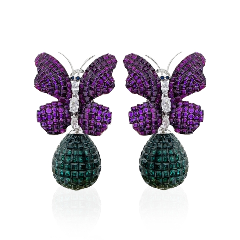 Pink Butterfly Collection Earrings