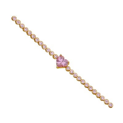 byEdaÇetin - Pink Heart Bracelet