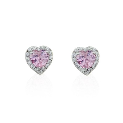 byEdaÇetin - Pink Heart Earrings