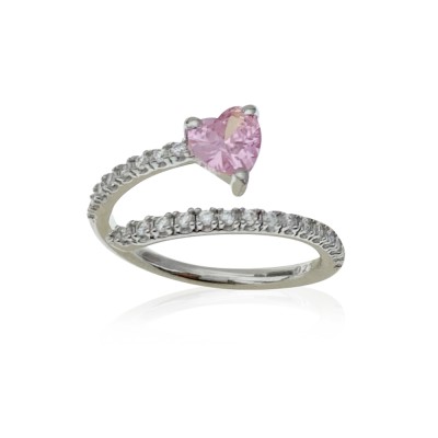 byEdaÇetin - Pink Heart Knight Ring (1)