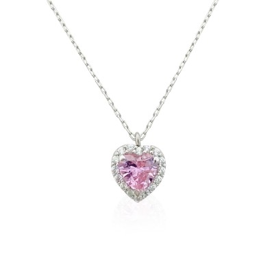 byEdaÇetin - Pink Heart Necklace