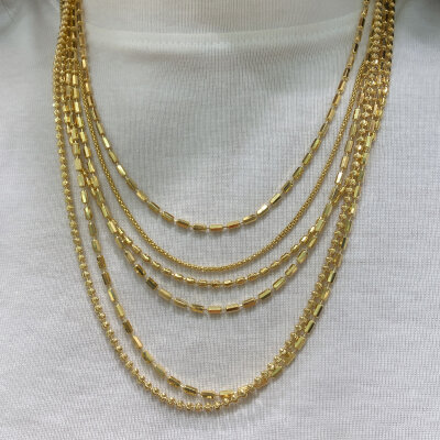 Pop Corn Chain Thin Form - 50 cm - by Eda Çetin