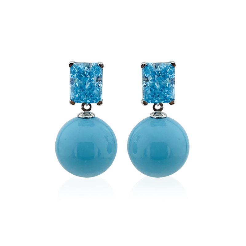 Portofino Aqua Earrings - 1