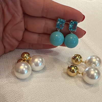 Portofino Aqua Earrings - by Eda Çetin
