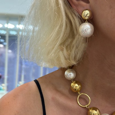 by Eda Çetin - Portofino Pearl Earring Single Pearl (1)