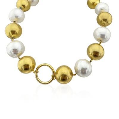 by Eda Çetin - Portofino Pearl Necklace - 45 cm
