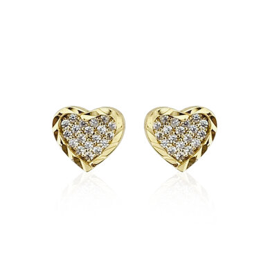 Pretty Heart Mini Earrings - by Eda Çetin