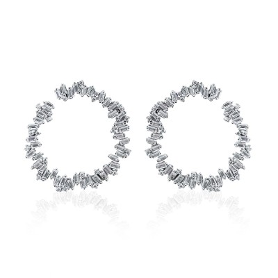 Pura Row Baguette Earrings