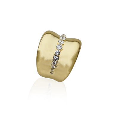 Pure Italian Plate Ring - Thumbnail