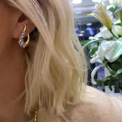 Pure Marquise Earrings - Oval Shape - by Eda Çetin