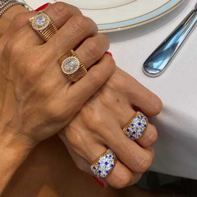 Pure Selection Blue Ring - by Eda Çetin