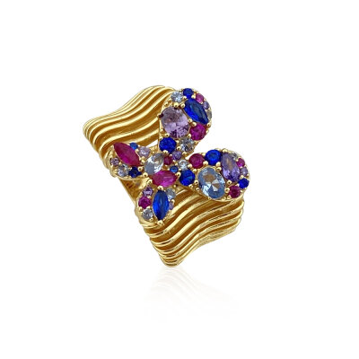 Pure Selection Colorful Butterfly Ring - by Eda Çetin