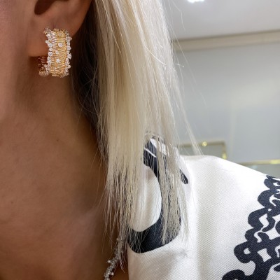 Pure Selection Ground Stone Earrings - by Eda Çetin