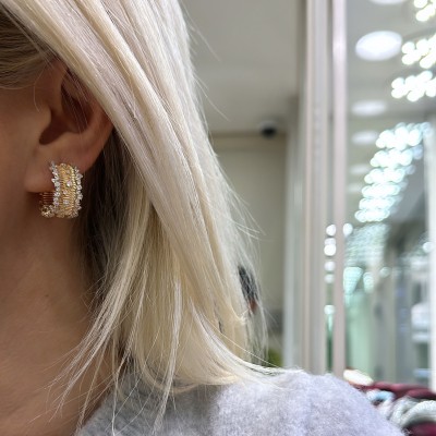 Pure Selection Ground Stone Earrings - by Eda Çetin