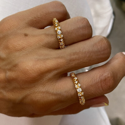 Pure Selection Thin Mount Ring - by Eda Çetin