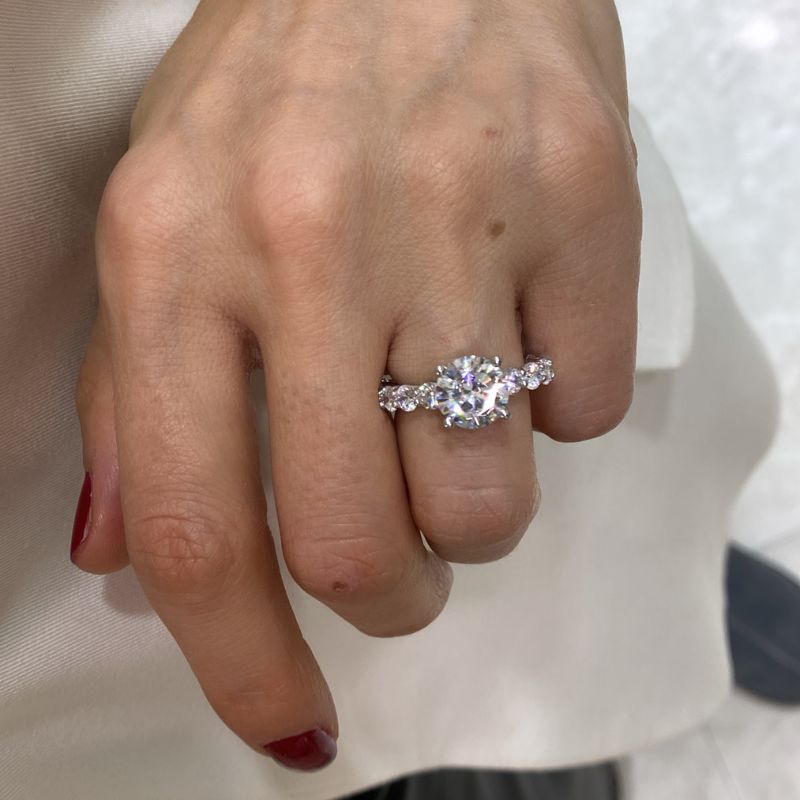 Queen Single Stone Eternity Ring - 2