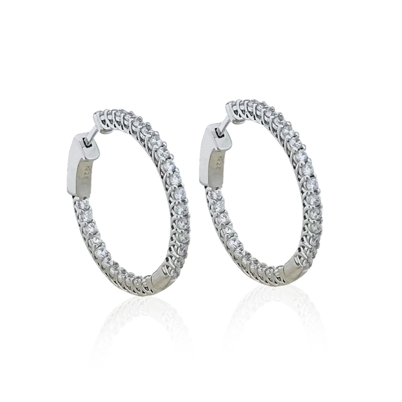 Raphel Hoop Earrings - 3 cm