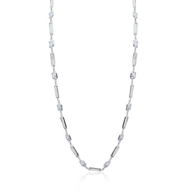 byEdaÇetin - Rectangular Stone Long Necklace