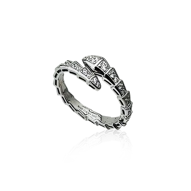 Regina Stone Snake Ring - 2